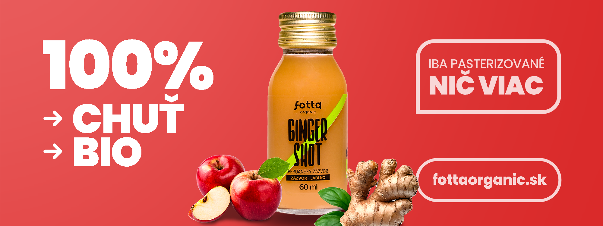 Gingershot jablko 60ml