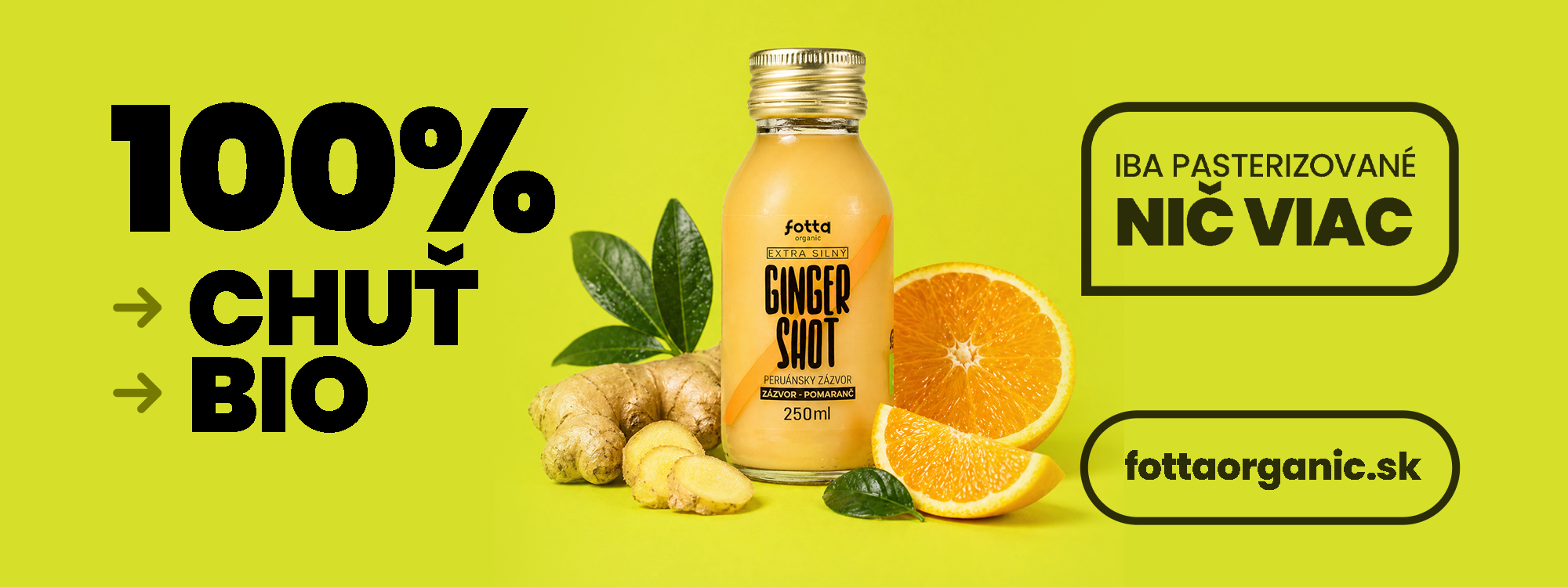 Gingershot – pomaranč 250ml