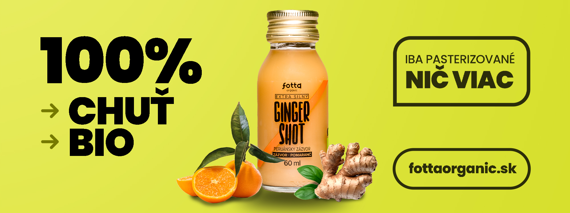 Gingershot pomaranč 60ml
